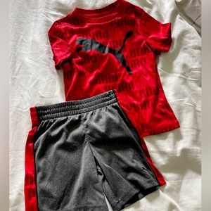 Puma shirt and short set 2T